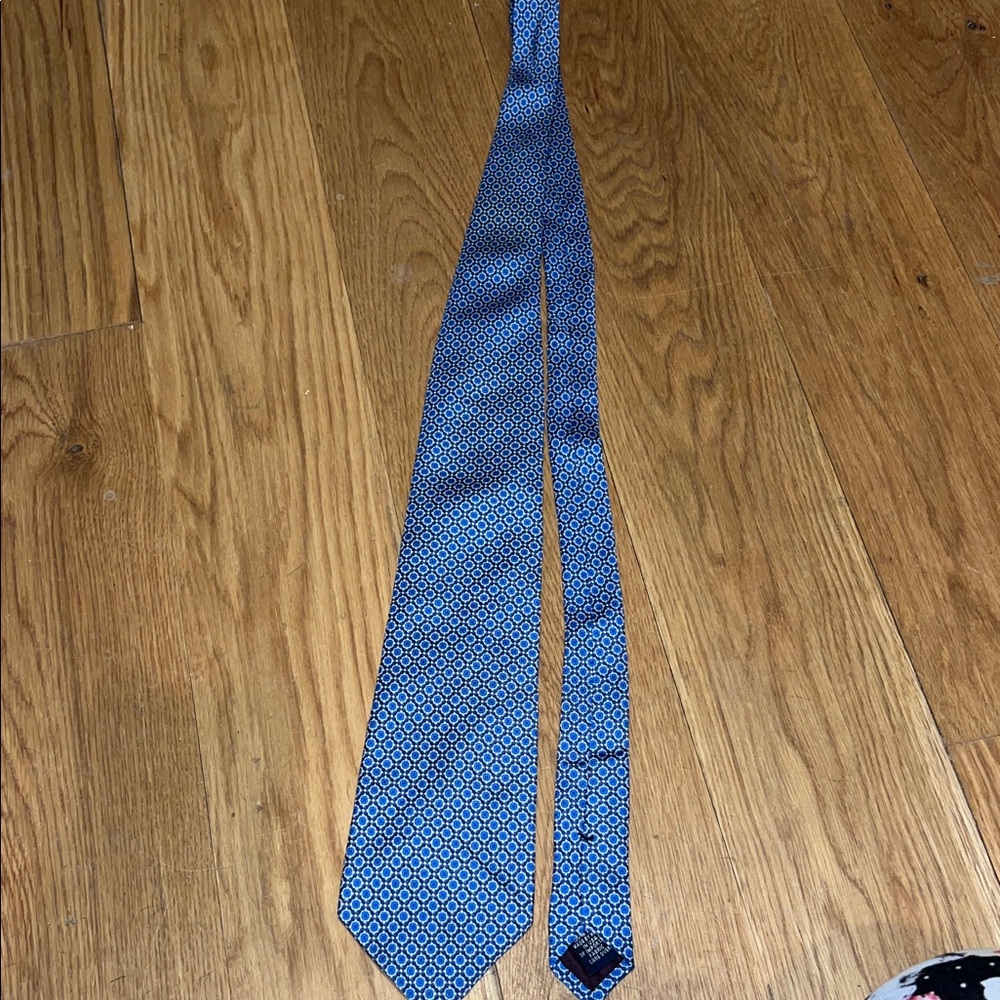 J. Crew Blue Patterned Tie